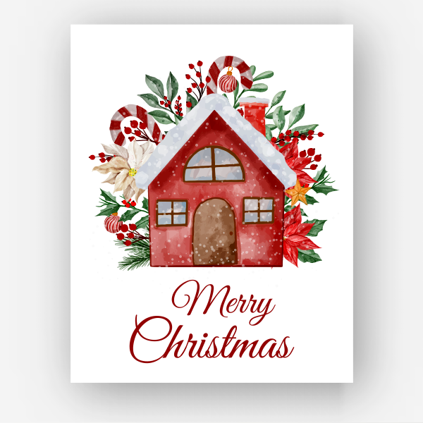 Interaktív karácsonyi képeslap üdvözlő kártya / meghívó